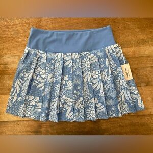 Tommy Bahama Women’s Blue Floral Pleated Tennis Skirt - Size XS